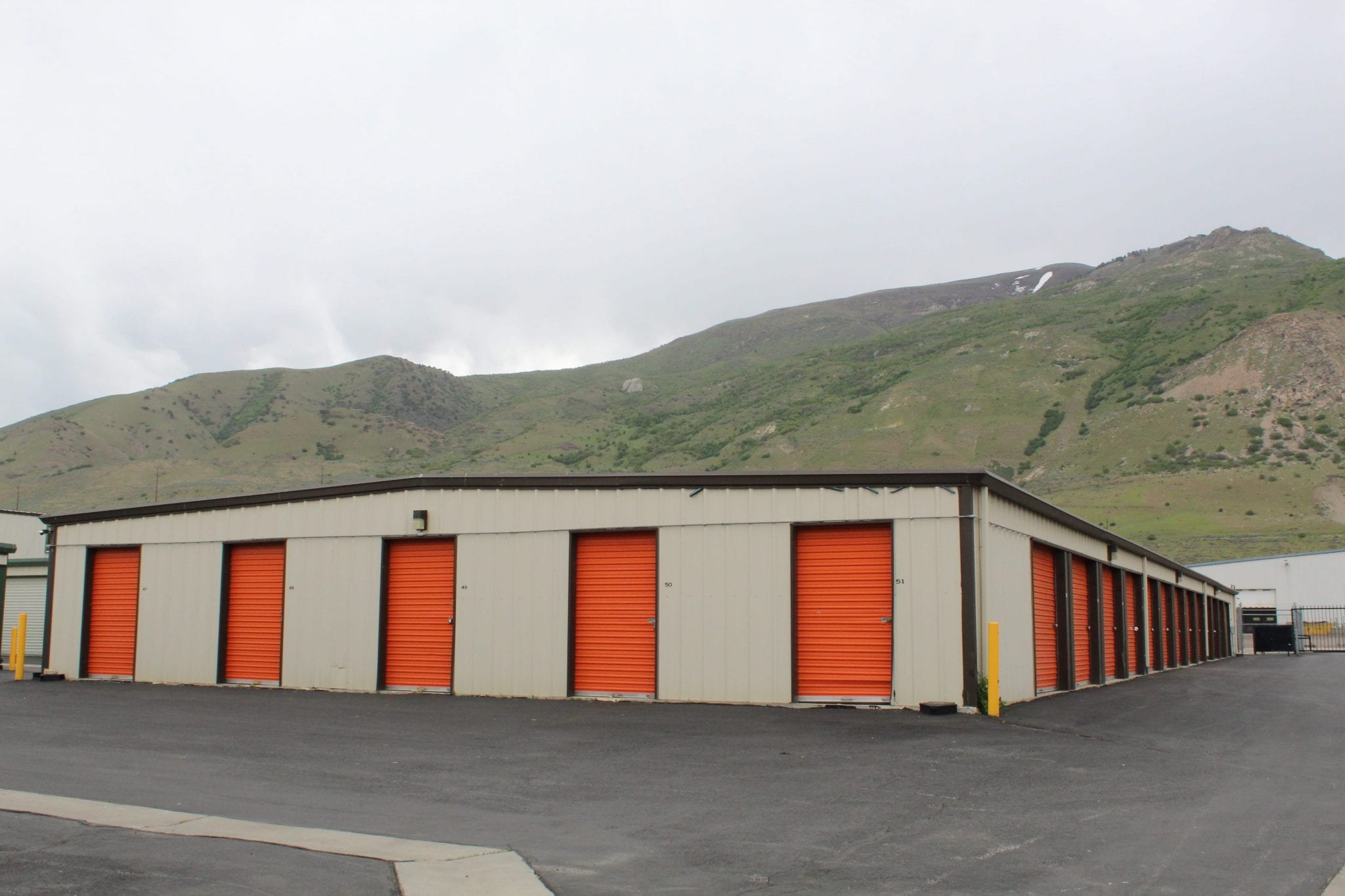 Orange Storage Units At Aspen Springs